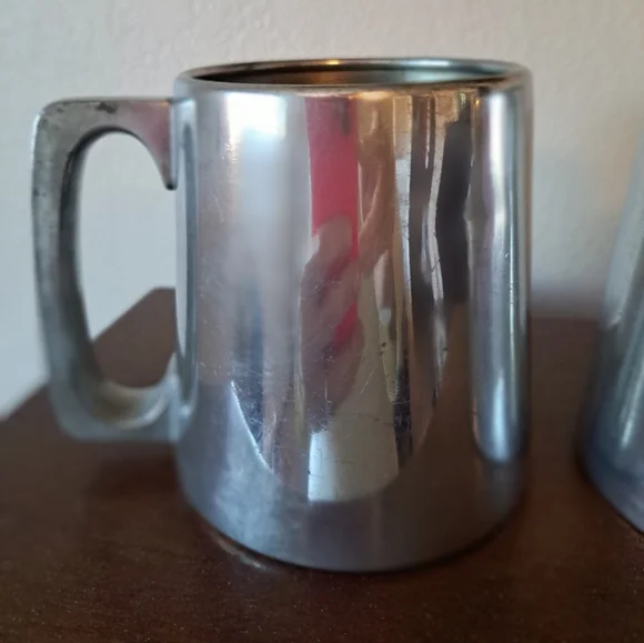2 Vtg Woodbury Pewter Mugs - Picture 3 of 9